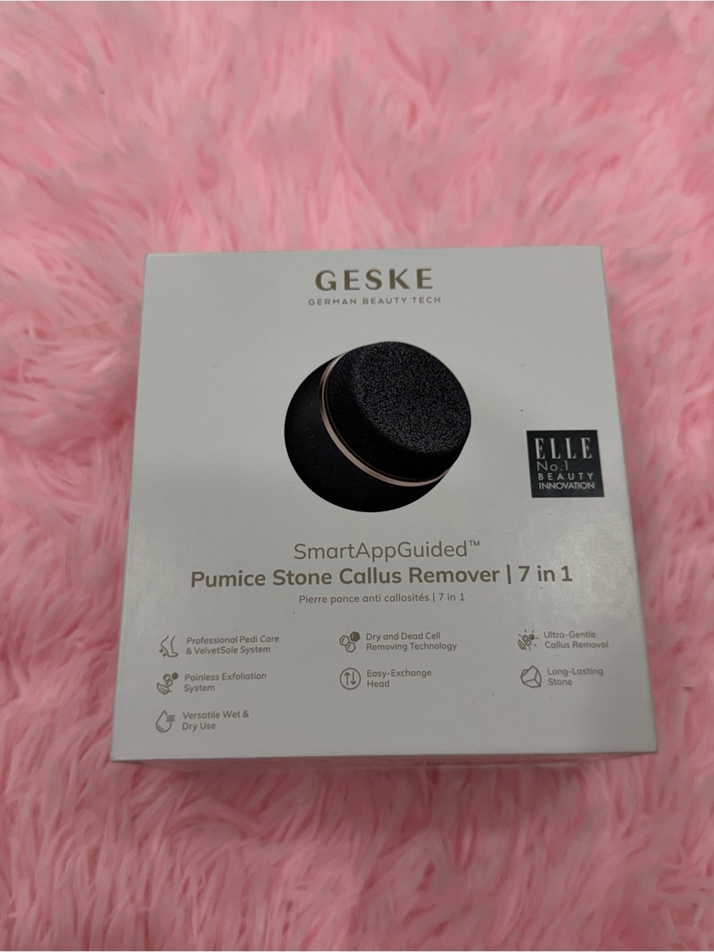 GESKE SmartAppGuided Pumice Stone Callus Remover NEW